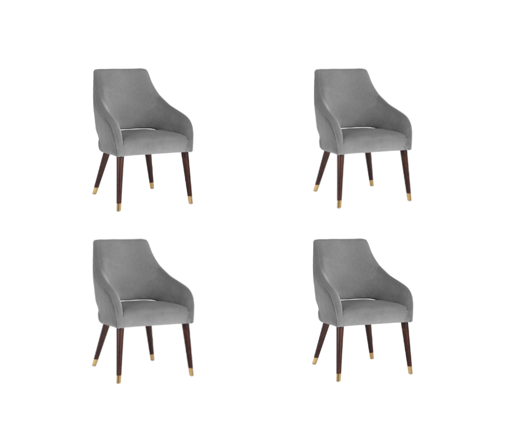 Lisbeth Set of Four Dining Arm Chairs