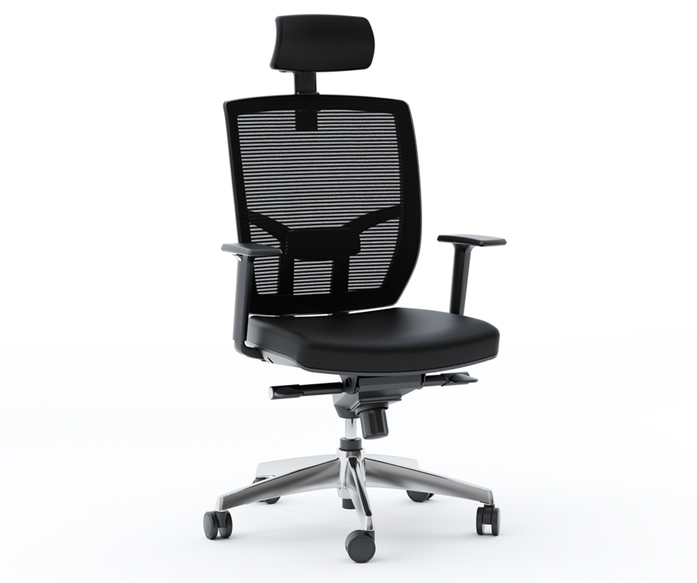 Mission Leather Office Chair