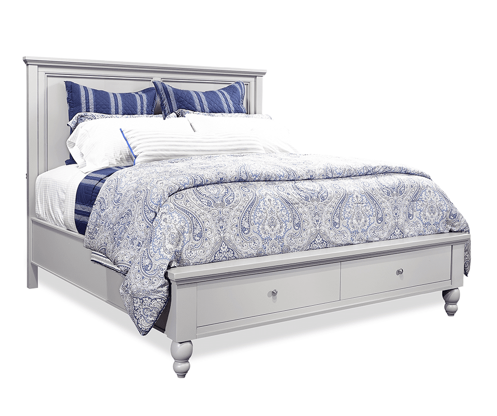 Oxford Queen Panel Storage Bed with Night Stand