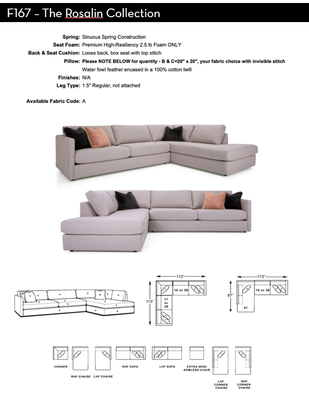 Rosalin Queen Sofabed Sectional