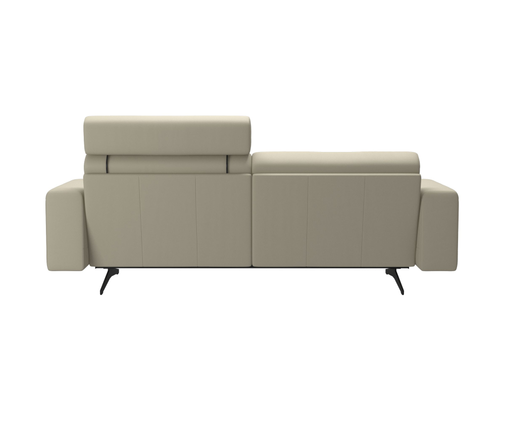 Stella 2.5 Seat Leather Sofa With Headrest - S1 Arm